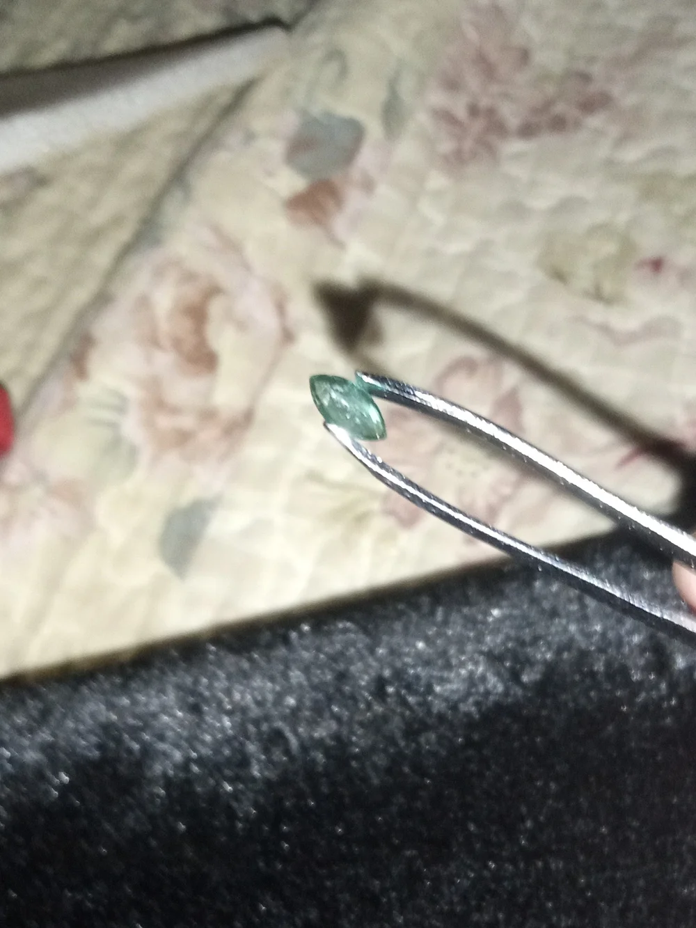Beautiful Natural 1.0ct Green Marquise Zambian Emerald